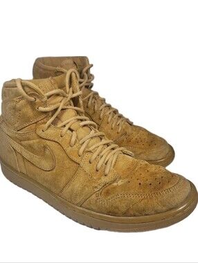 Nike Air Jordan 1 Retro High OG Wheat Golden Harvest 555088-710 Men 10.5 [4E